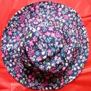 Flowery Carter's baby sun hat 12m-24m